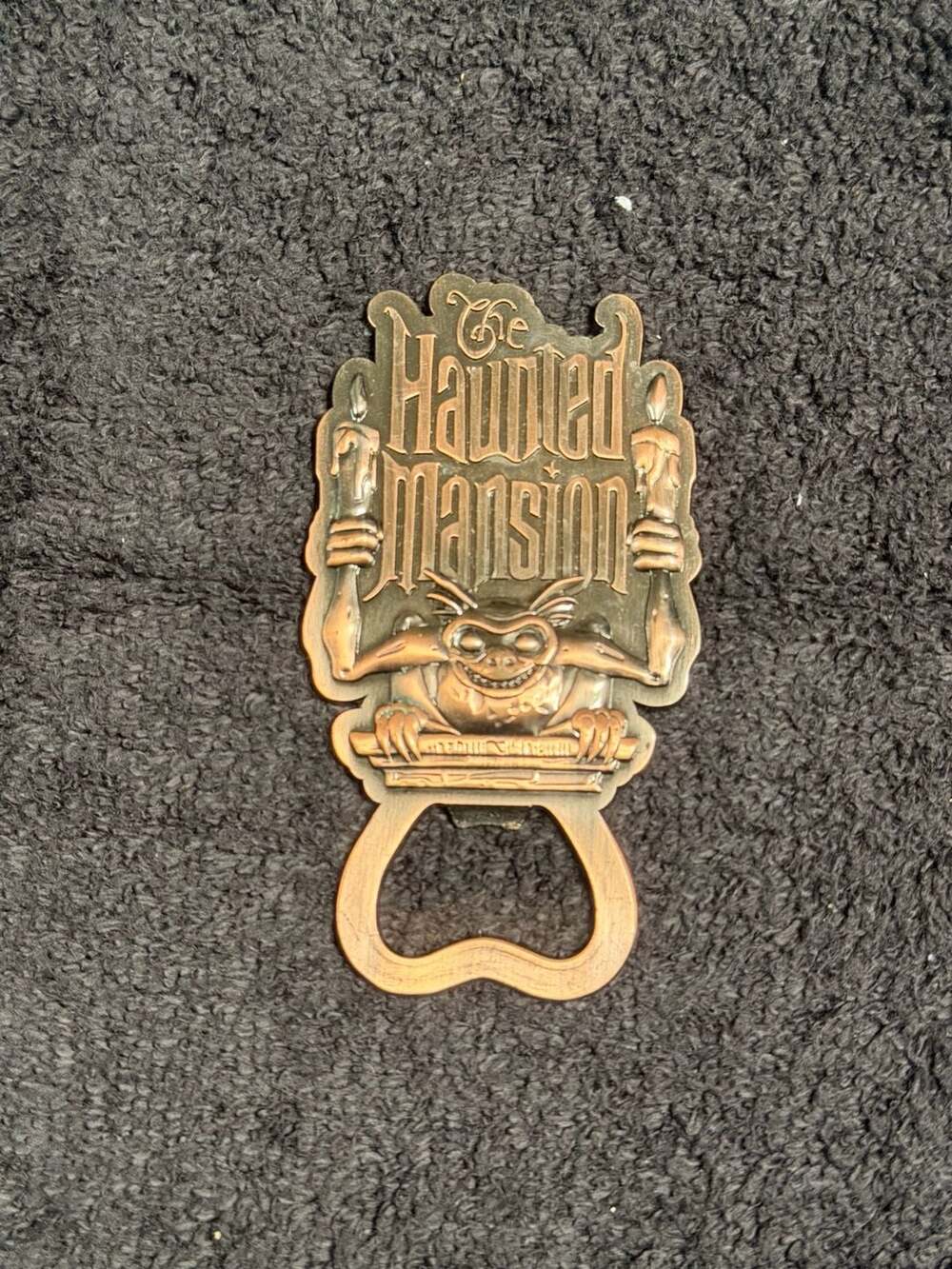 Disney Parks The Haunted Mansion Gargoyle Candelabra Metal Bottle Opener Magnet